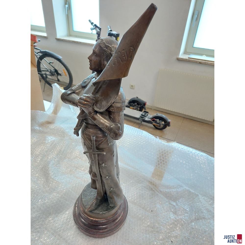 Skulptur Charles Perron &lpar;1880-1969&rpar; Johanna von Orleans