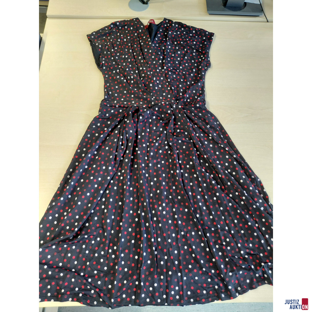 Jersey Kleid Max Mara Studio&comma; Farbe Schwarz Tupf&comma; Gr&ouml;&szlig;e L&comma; gebraucht