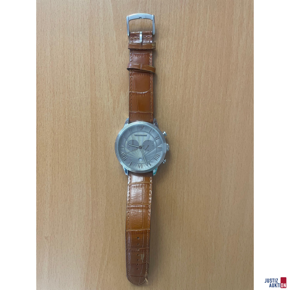 Armbanduhr Armani – kavel bij Justiz-Auktion, Itzehoe