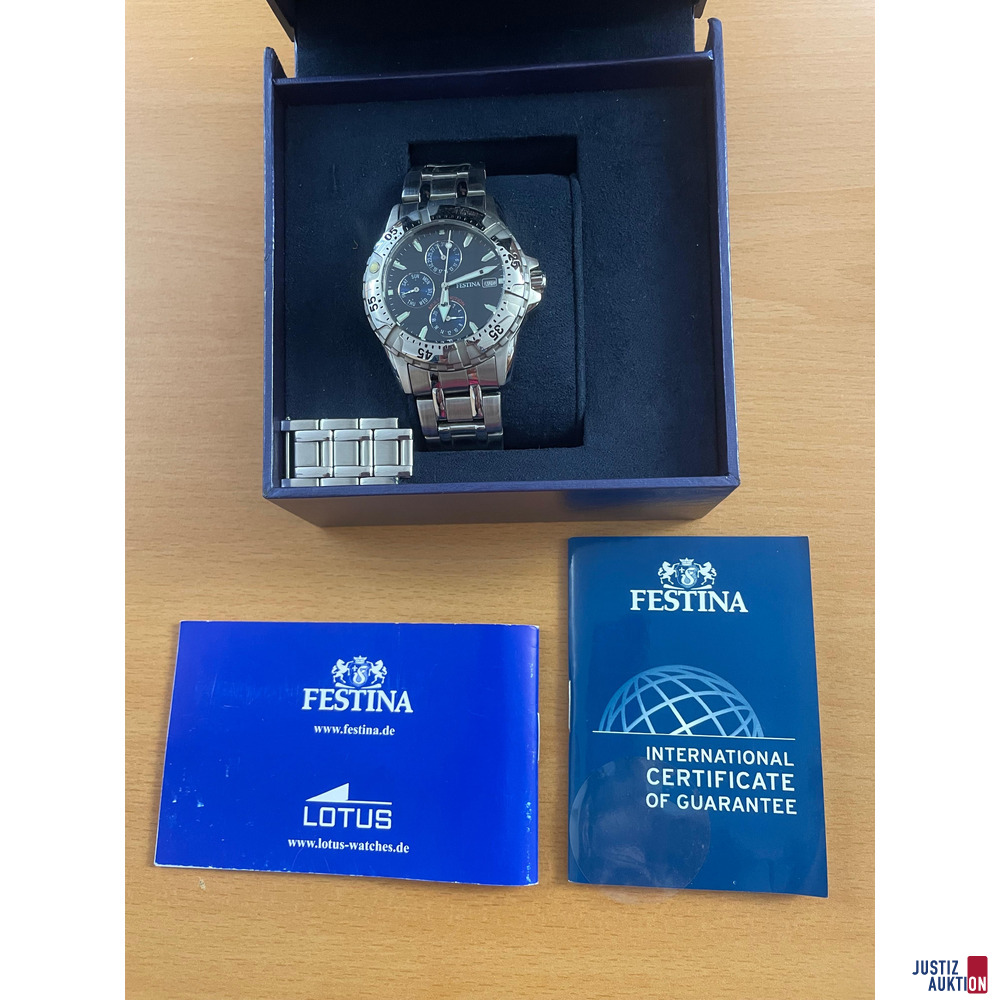 Armbanduhr Festina Lotus – kavel bij Justiz-Auktion, Itzehoe