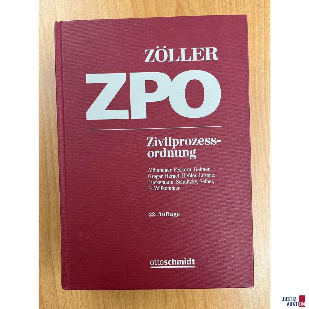 Zöller Zivilprozessordnung 32nd edition