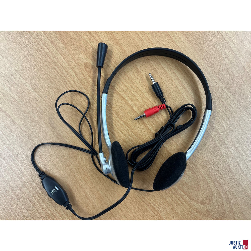 Headset Beispielbild mit Kabelanschluss