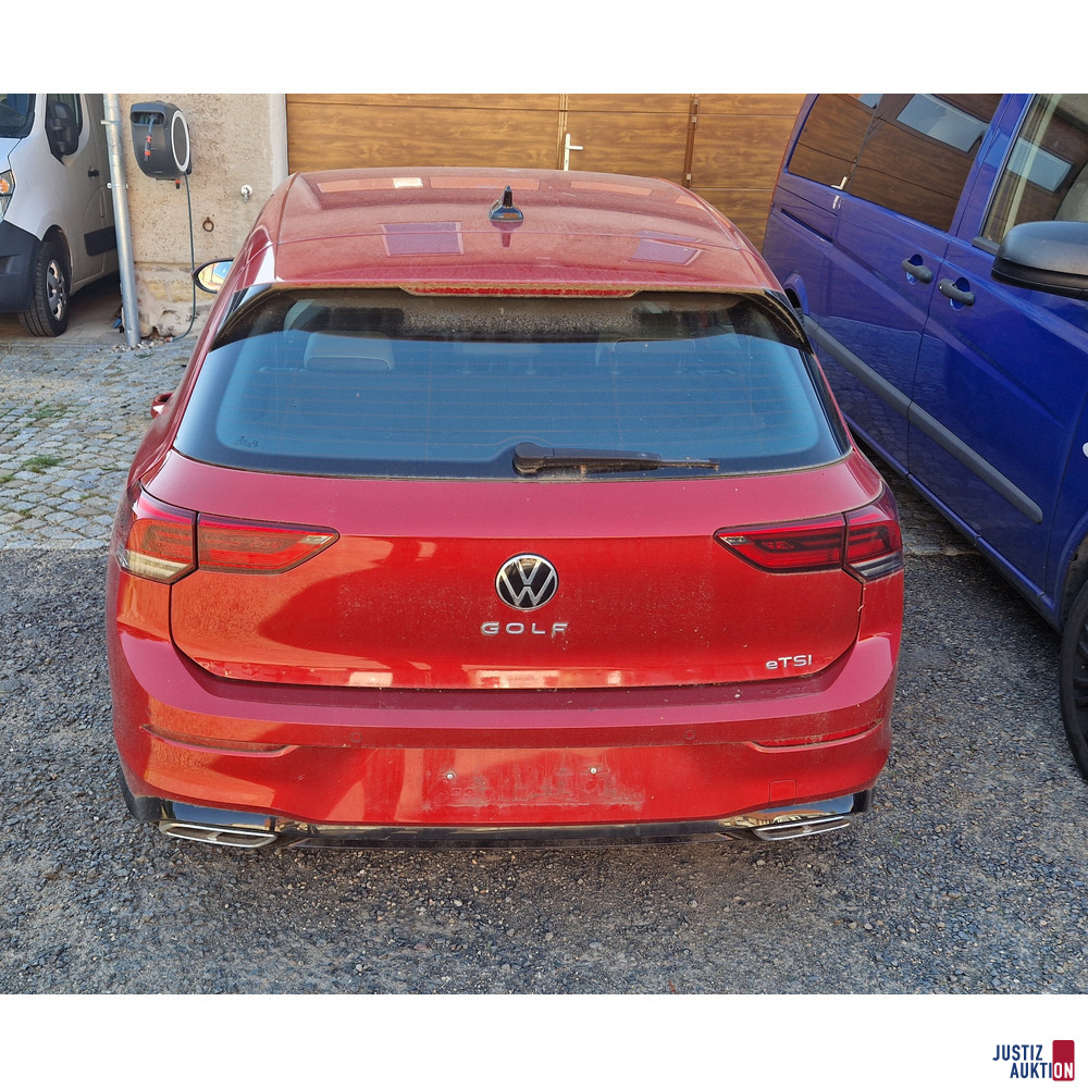 VW Golf VIII Lim. R-Line eTSI – foto 3 – kavel bij Justiz-Auktion, Riesa