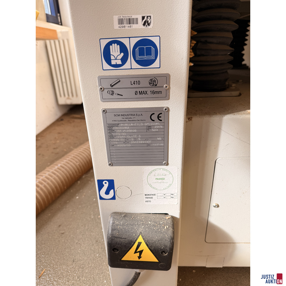 Holzkraft Abricht-Dickenhobel FS 4 elite s Tersa – foto 4 – kavel bij Justiz-Auktion, Remscheid