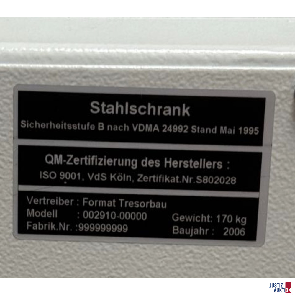 Kluis – foto 2 – kavel bij Justiz-Auktion, Remscheid