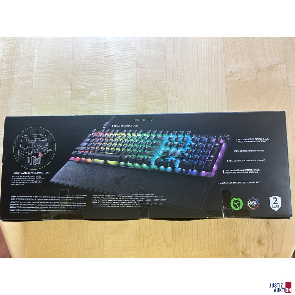 Tastatur verpackt R&uuml;ckseite
