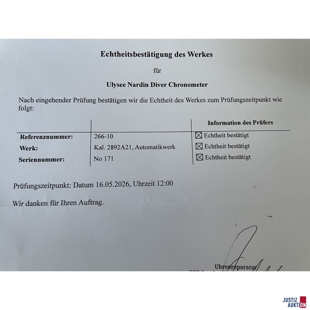 Echtheitspr&uuml;fung