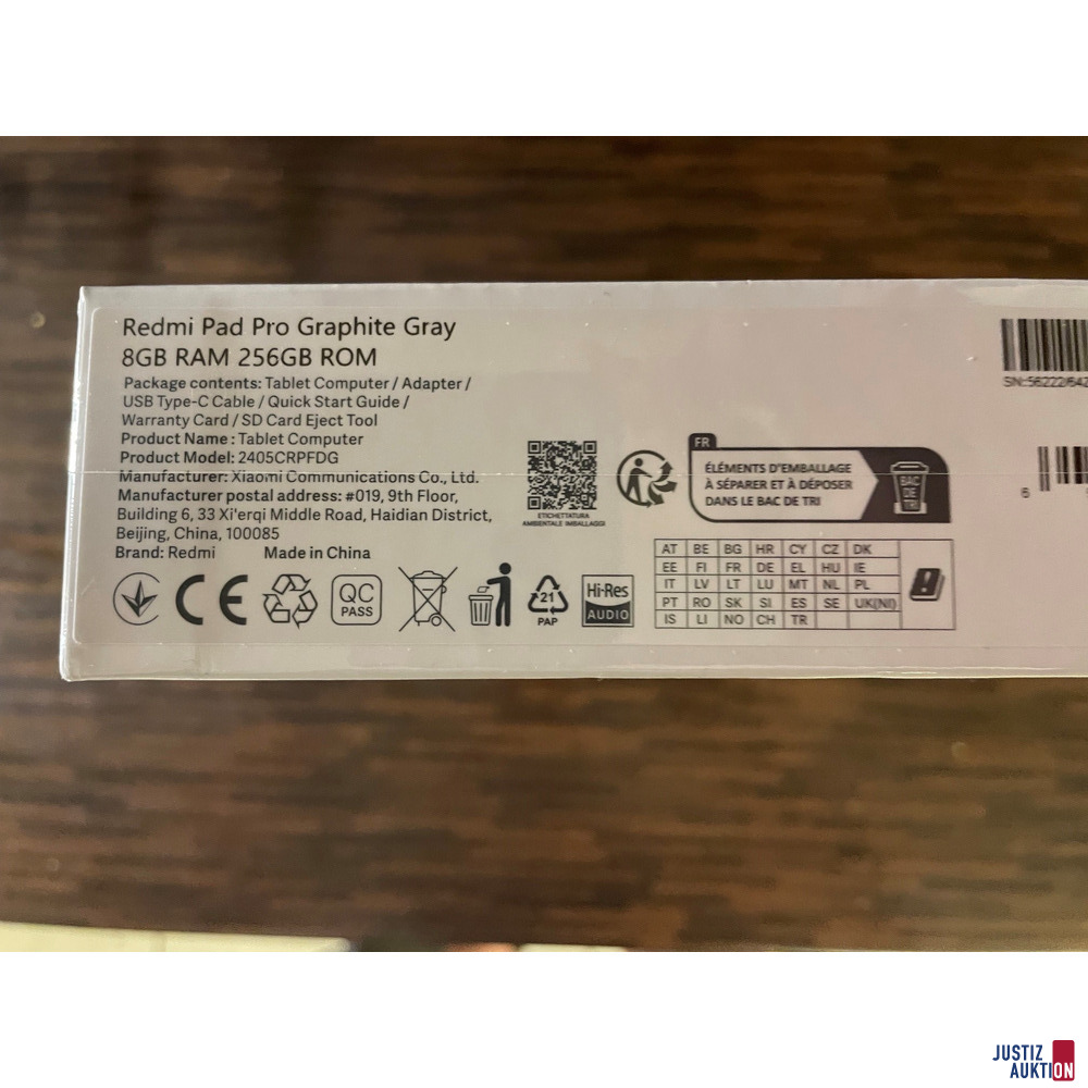 Tablet Redmi Pad Pro – foto 4 – kavel bij Justiz-Auktion, Landshut