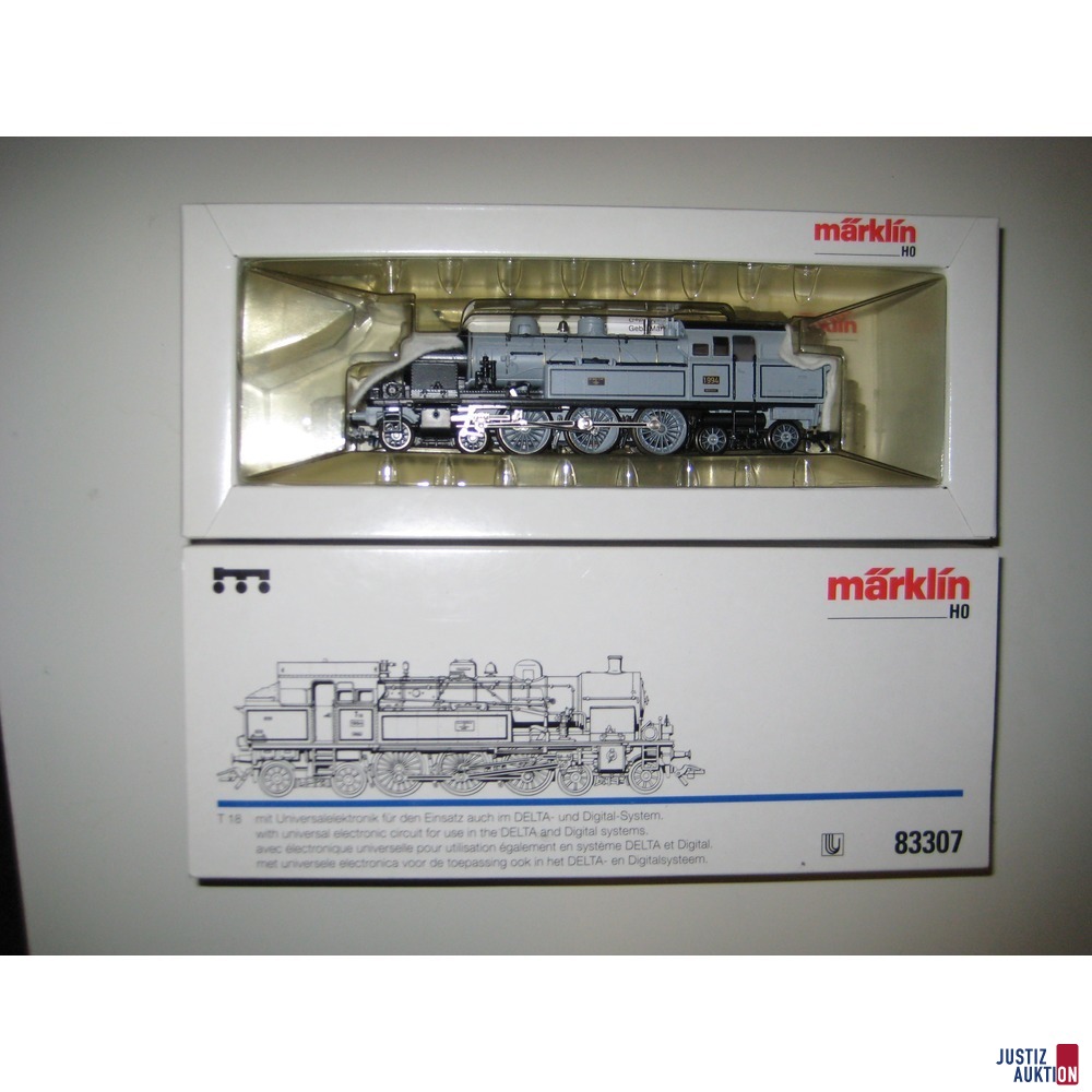 Verpackung und Lokomotive
