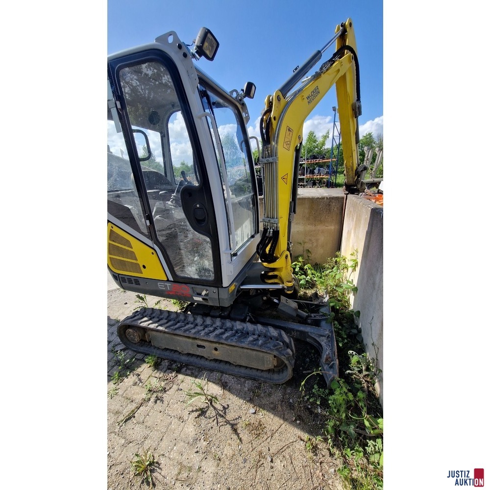Minibagger Wacker Neuson Frontansicht