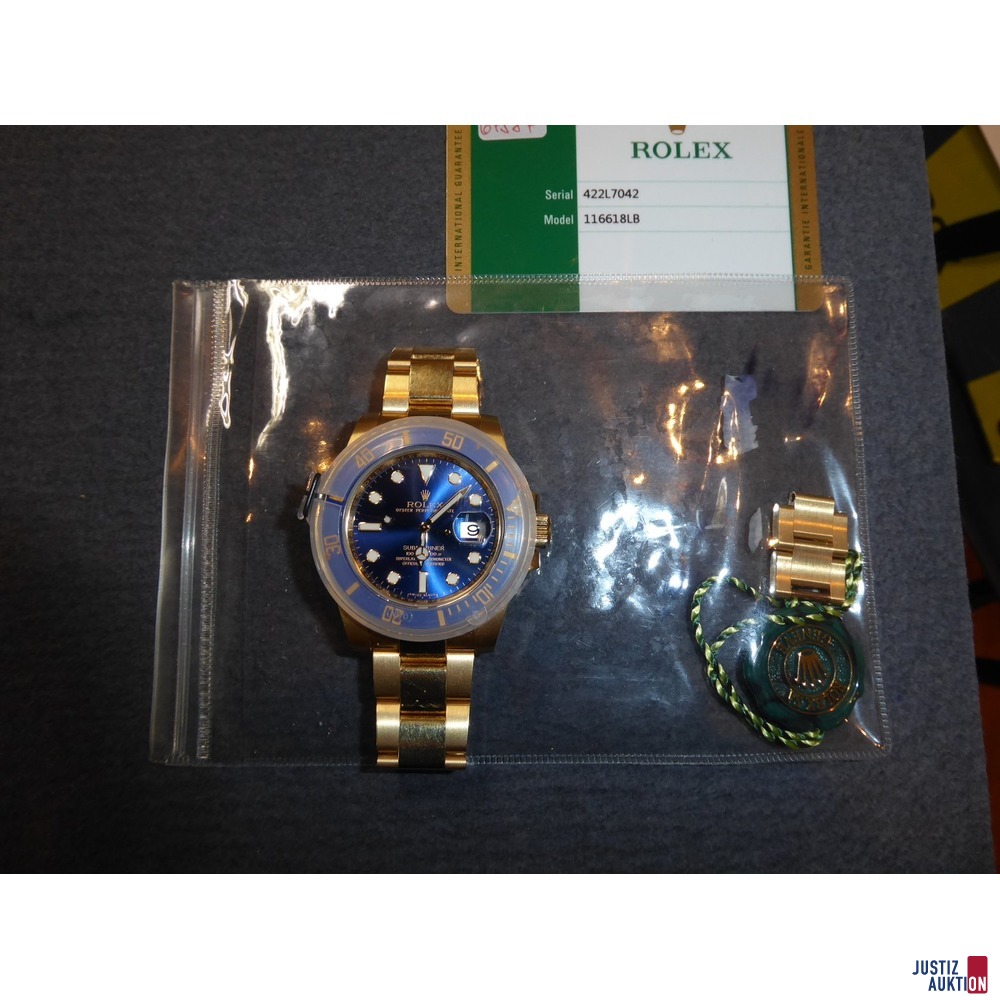 Rolex Submariner Date Gold 40 mm Vorderansicht