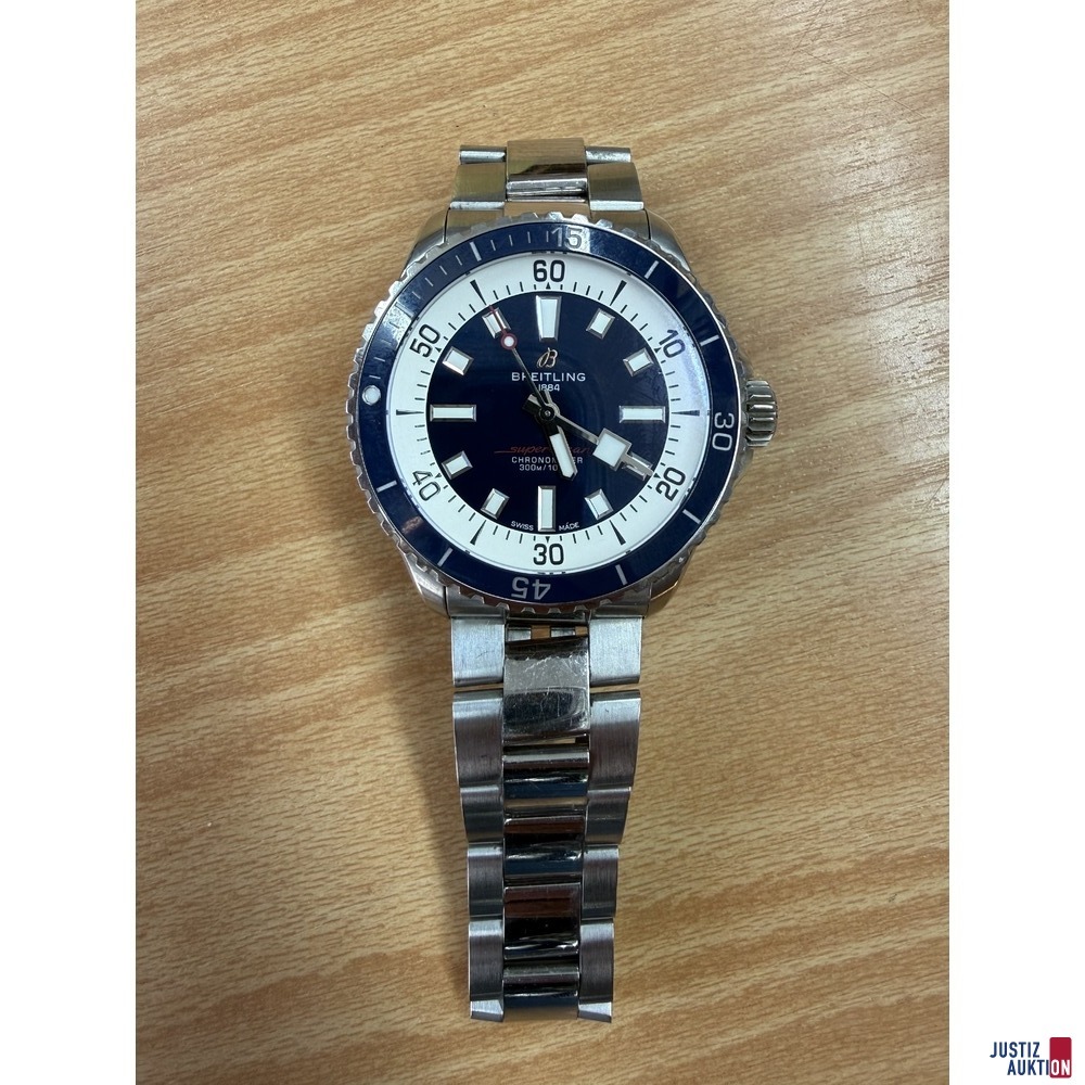 Breitling Herrenuhr Superocean&comma; Frontansicht&comma; OGV Rienhoff