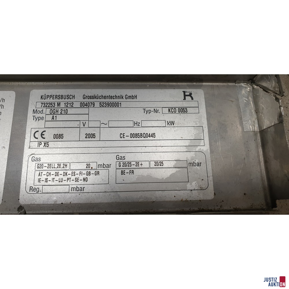 Küppersbusch Gaskochfeld OGH 210 Standgerät