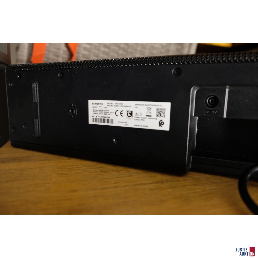 Soundbar Etikett