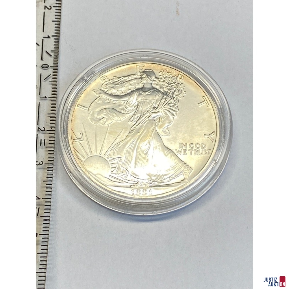 M&uuml;nze neben Millimeterma&szlig;