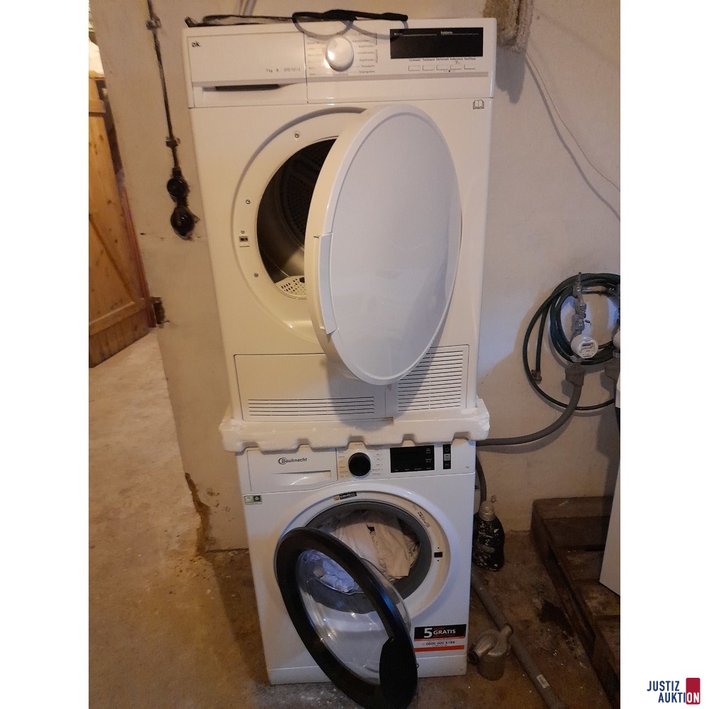 Waschmaschine und Trockner