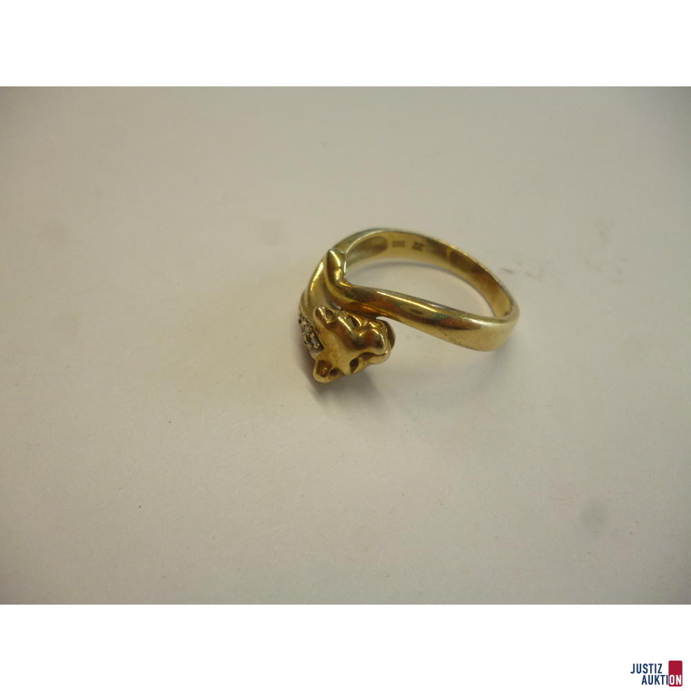 Ring&comma; 585er Gold