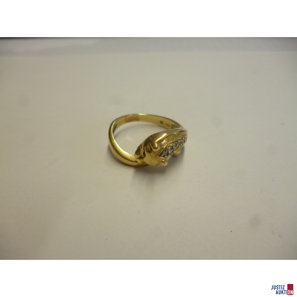 Ring&comma; 585er Gold