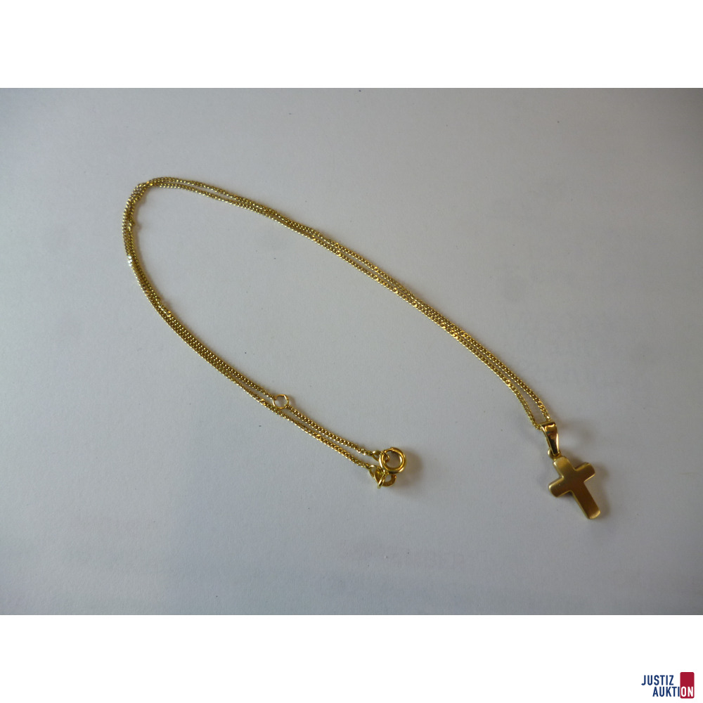 Kette&comma; 333er Gold