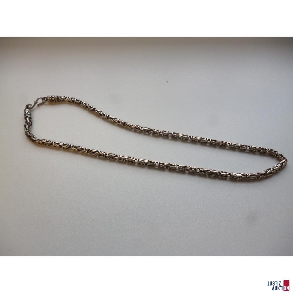 K&ouml;nigskette&comma; 925er Silber