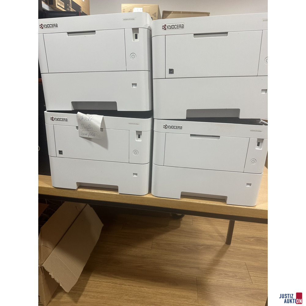8x Kyocera Ecosys P3145dn -defekt – kavel bij Justiz-Auktion, Mönchengladbach