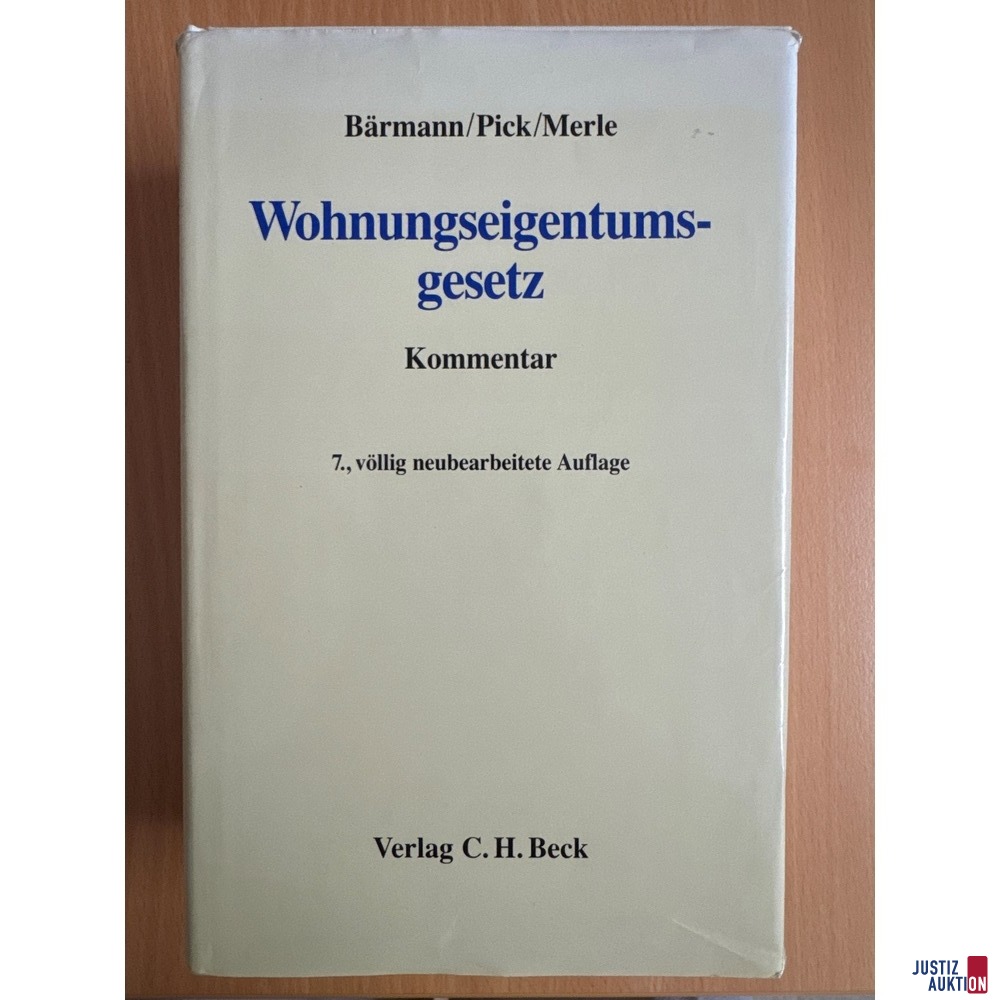 Wohnungseigentumsgesetz Kommentar Auflage 7