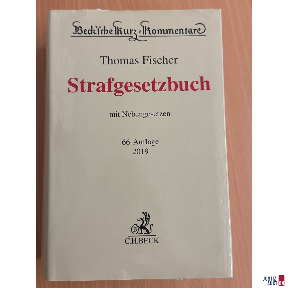 Strafgesetzbuch 66. Auflage 2019