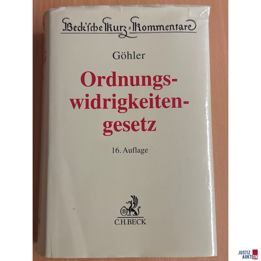 Ordnungswidrigkeitengesetz Auflage 16