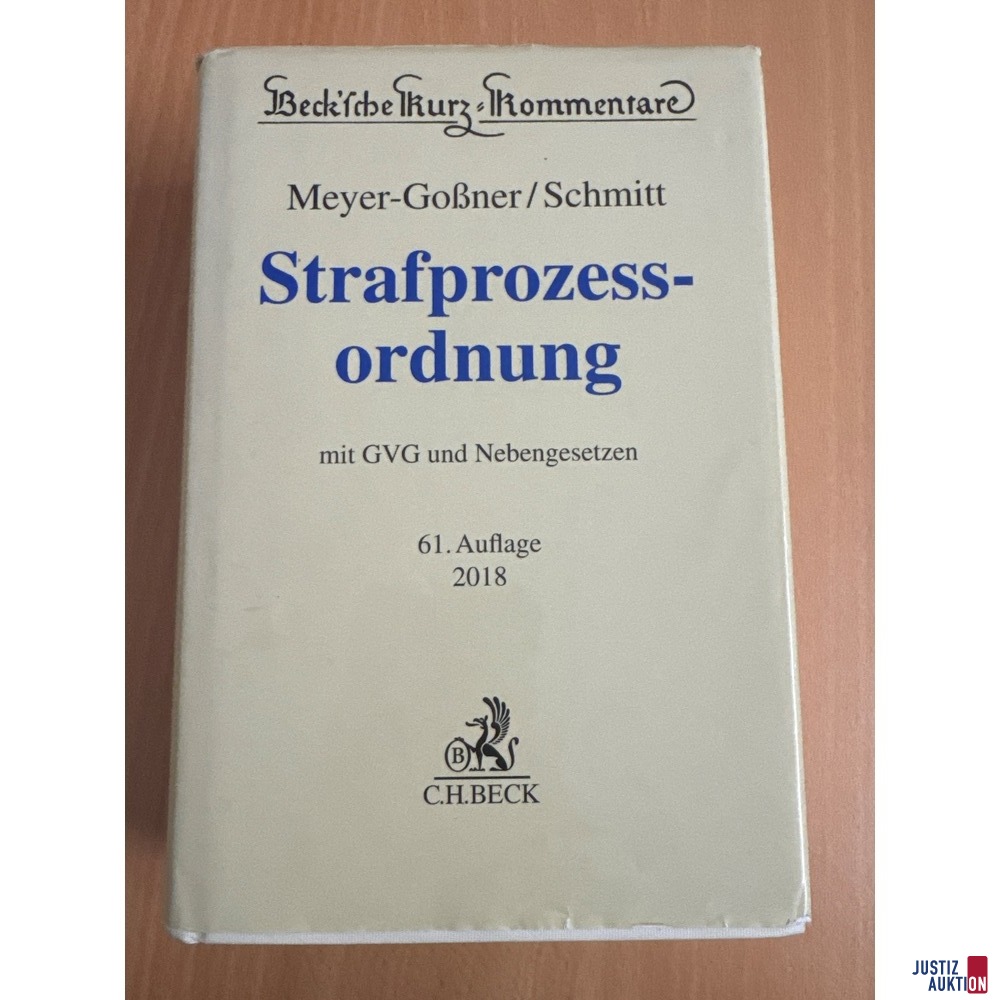 Strafprozessordnung Auflage 61