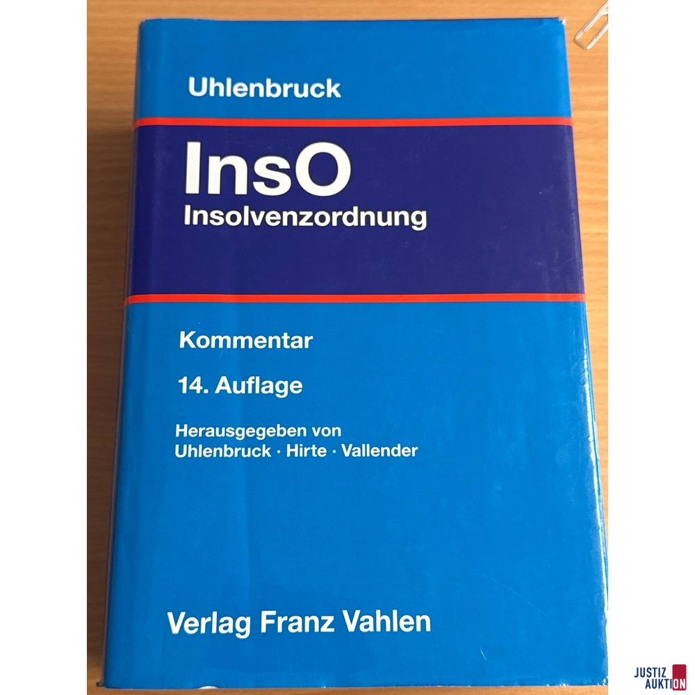 InsO Kommentar 14. Auflage Uhlenbruck