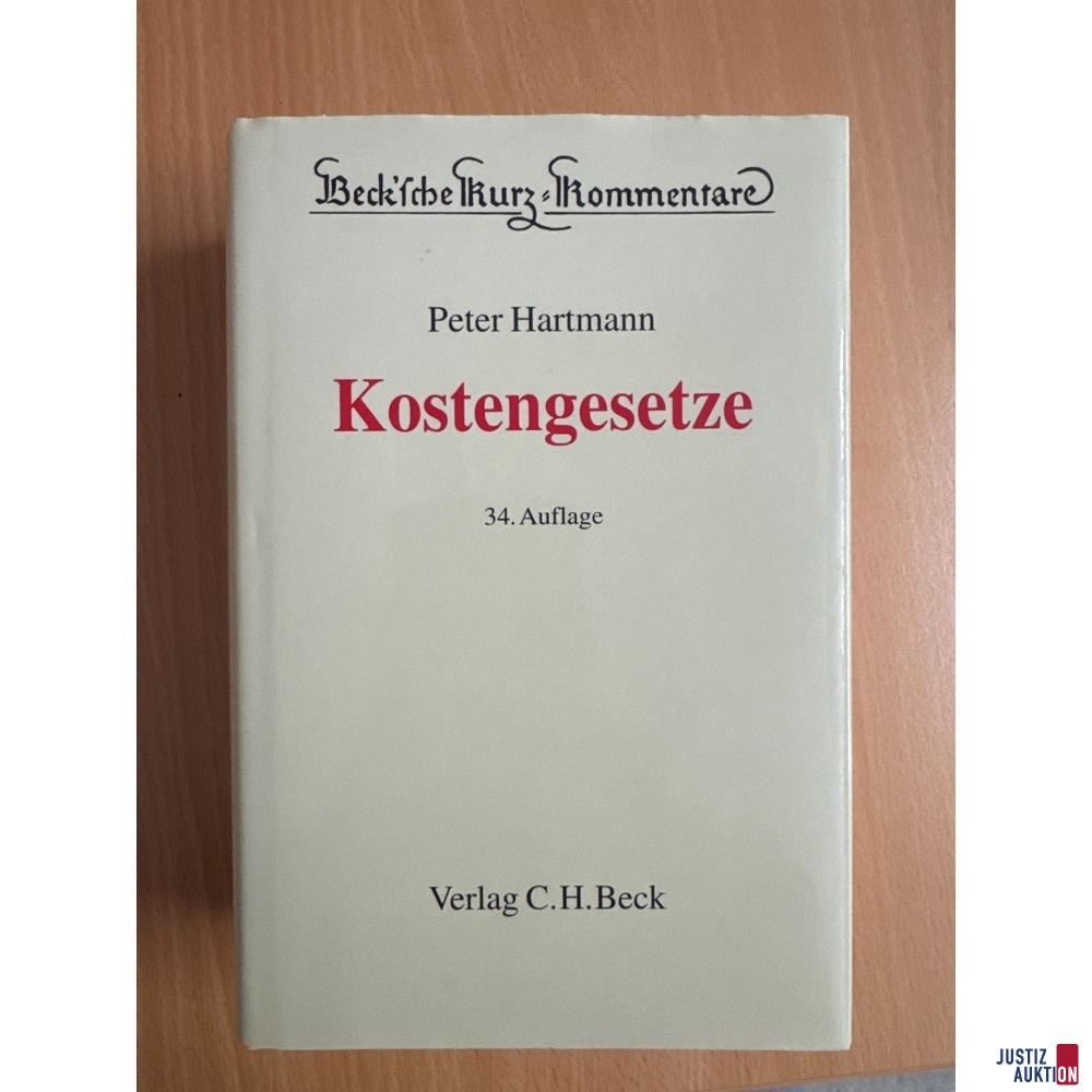 Kostengesetze Auflage 34
