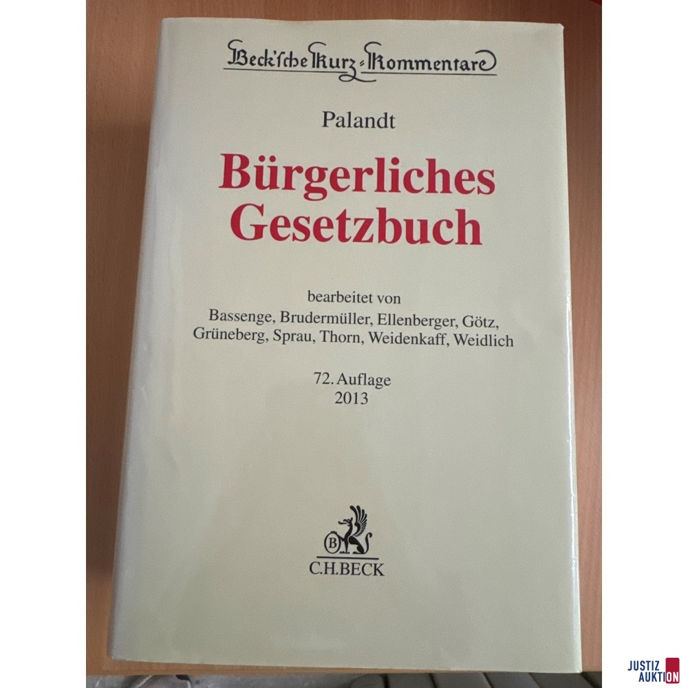 BGB Palandt Auflage 72