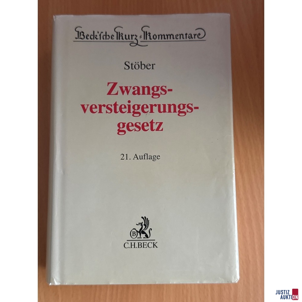 Zwangsversteigerungsgesetz Auflage 21