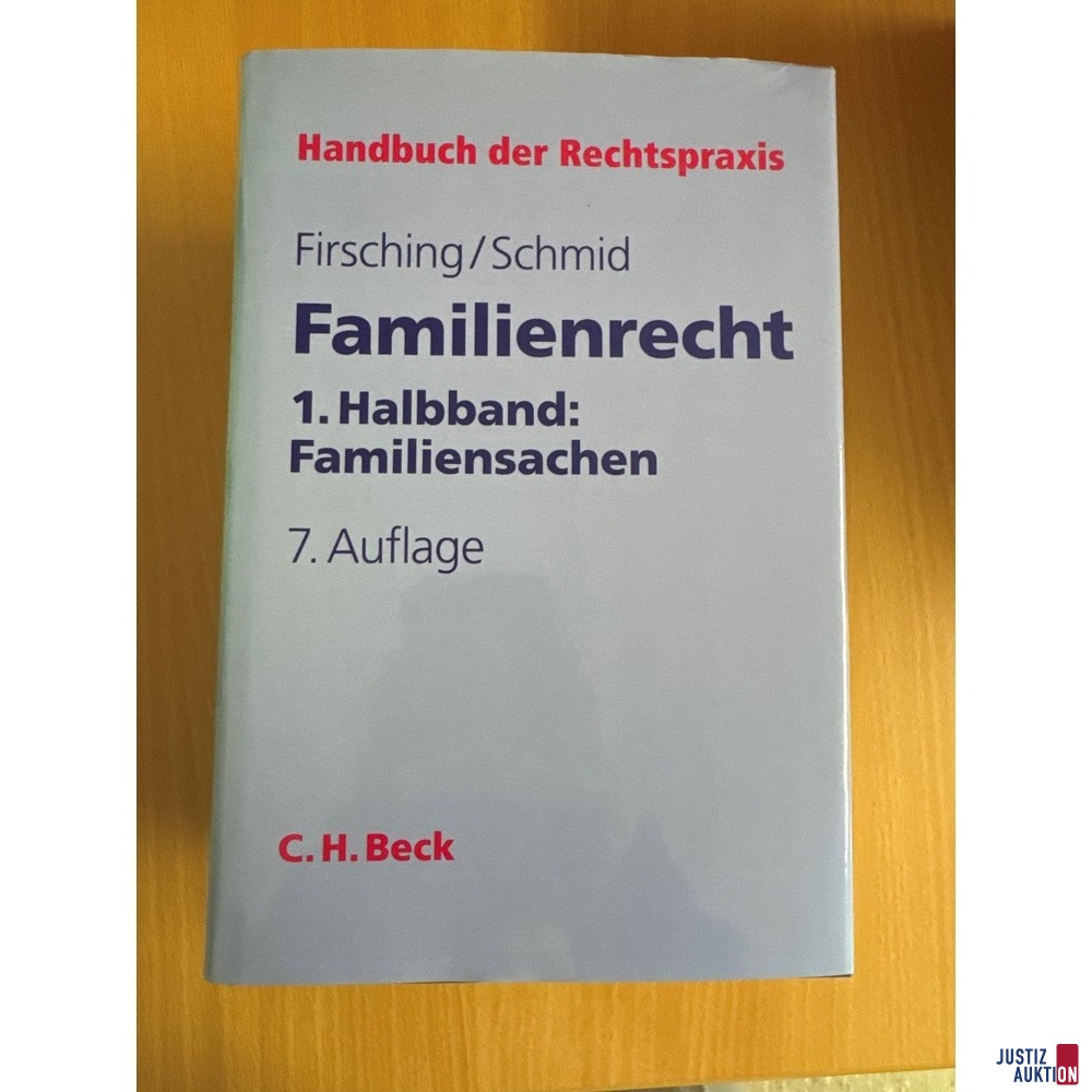 Familienrecht Firsching / Graba Auflage 7 1.Halbband