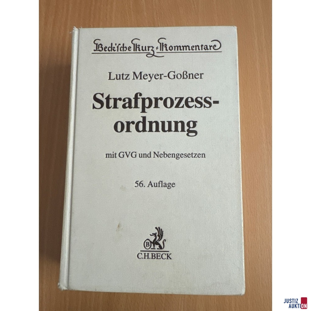 Strafprozessordnung Auflage 56