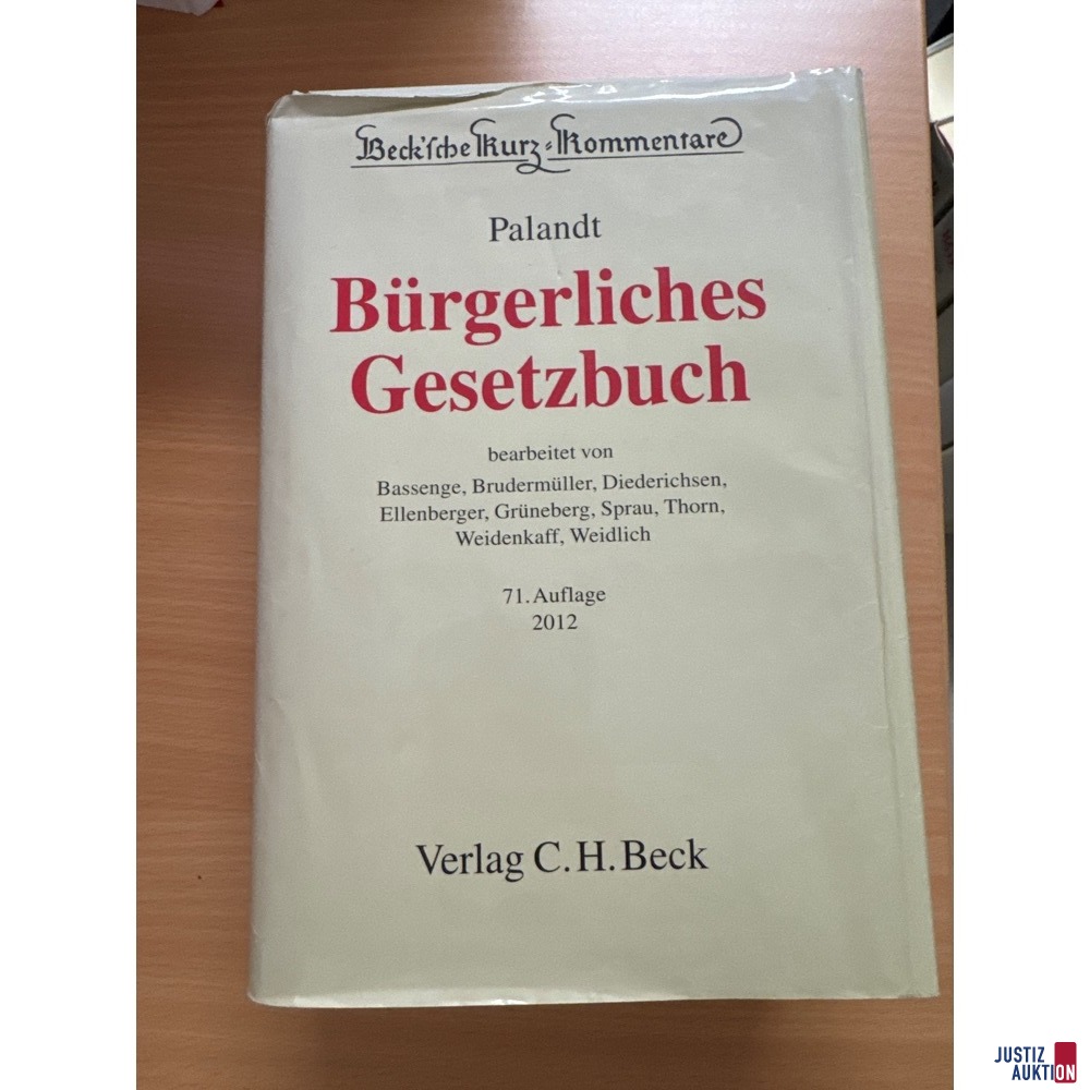 BGB Palandt Auflage 71