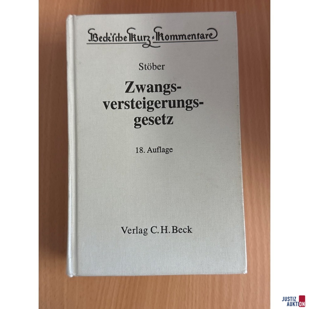 Zwangsversteigerungsgesetz Auflage 18
