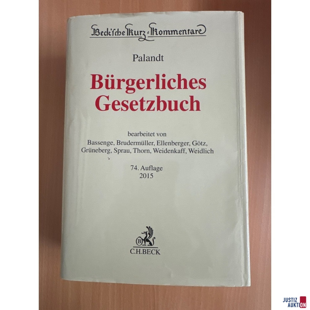 BGB Palandt Auflage 74