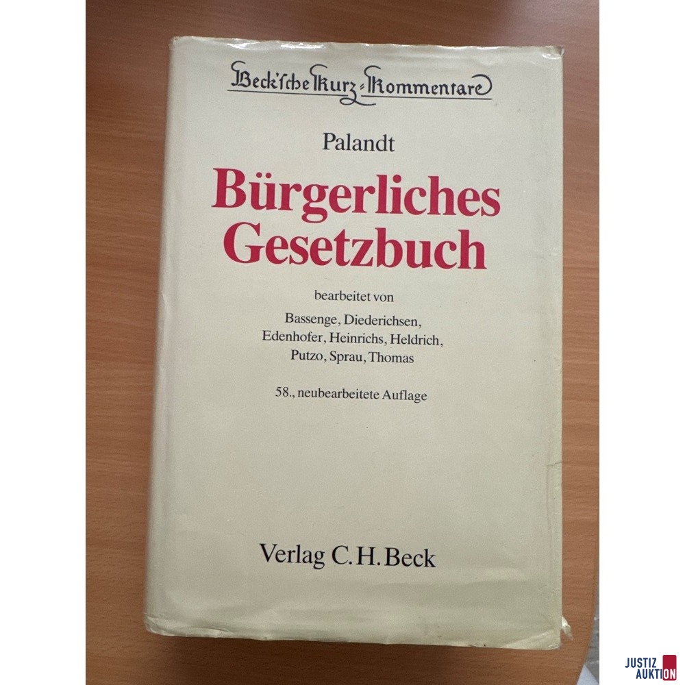 BGB Palandt Auflage 58
