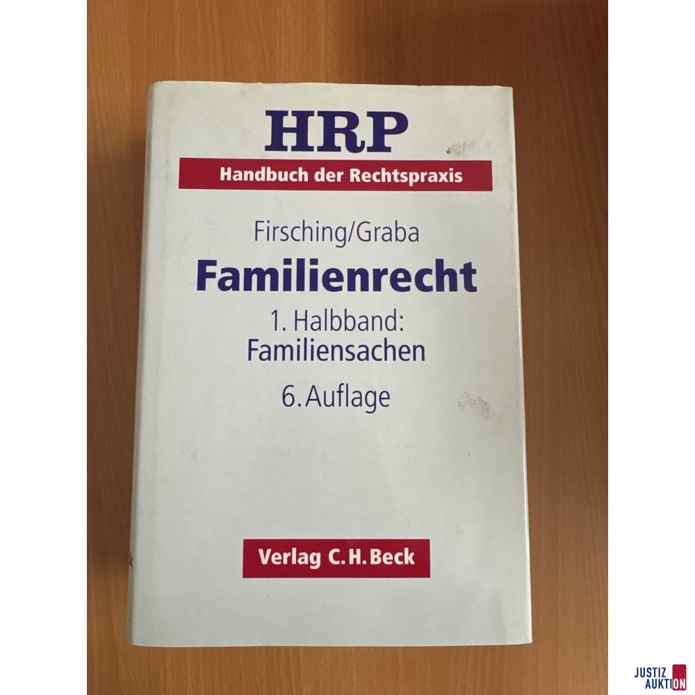 Familienrecht Firsching / Graba Auflage 6 1.Halbband