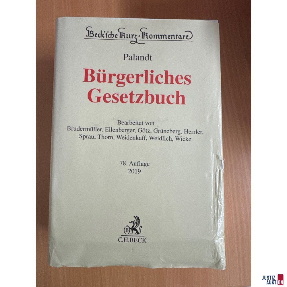 BGB Palandt Auflage 78