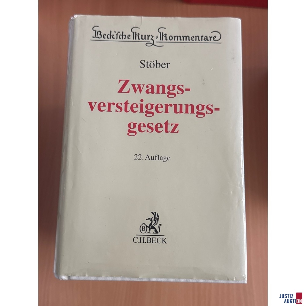 Zwangsversteigerungsgesetz Auflage 22