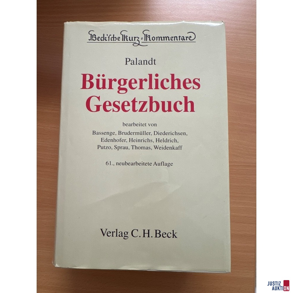 BGB Palandt Auflage 61