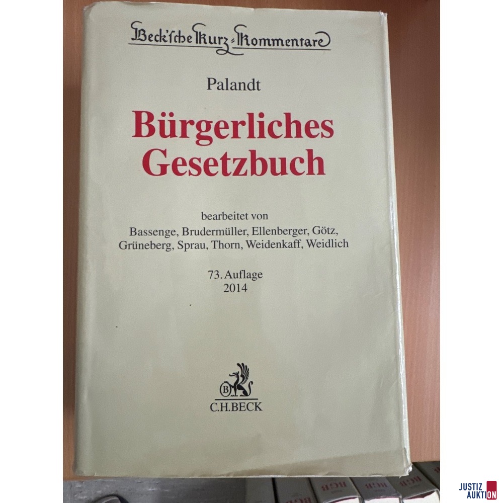 BGB Palandt Auflage 73