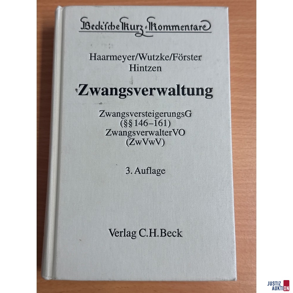 Zwangsverwaltung 3. AuflageZwangsverwaltung 3. Auflage