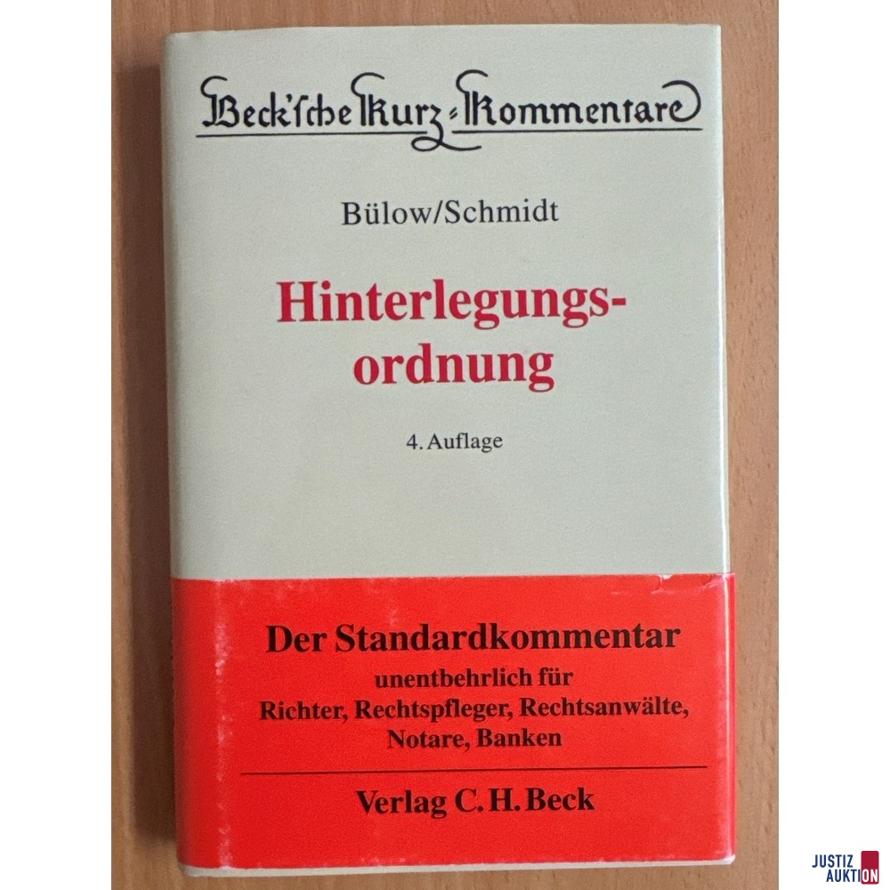 Hinterlegungsordnung Auflage 4