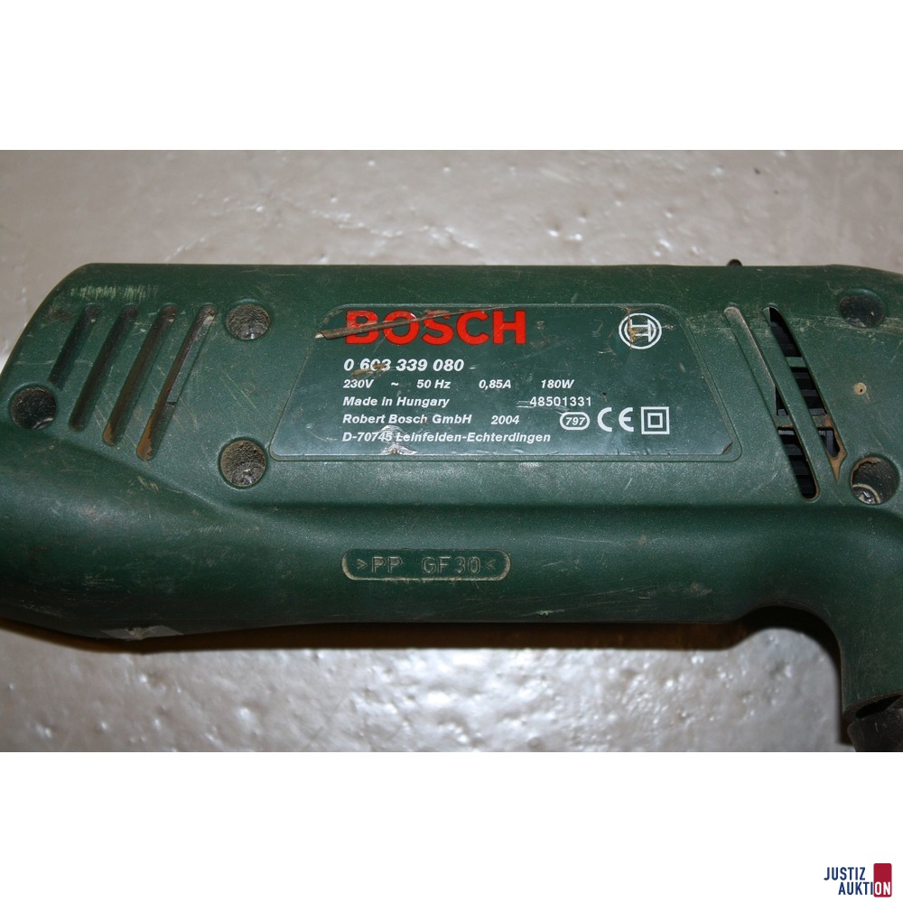 Typenschild: Bosch PDA 180