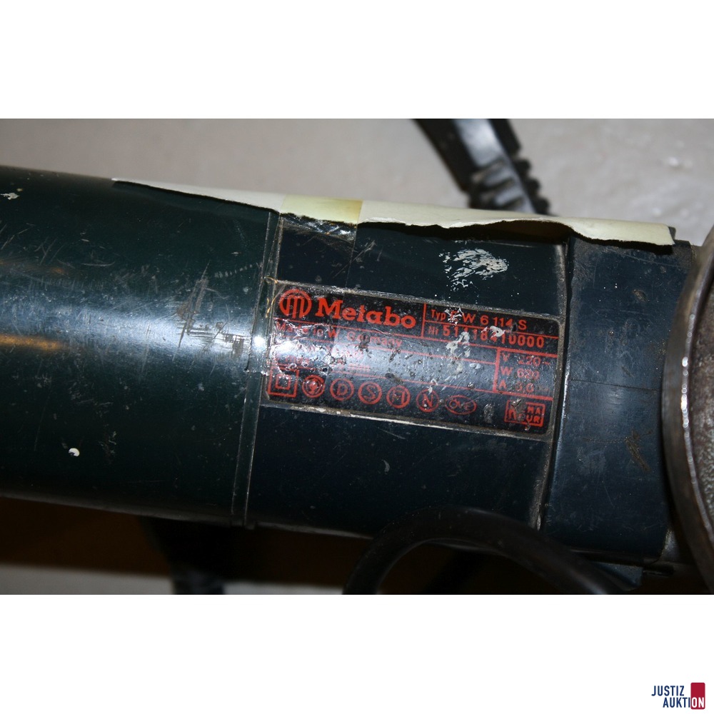 Typenschild Metabo EW 6114 S