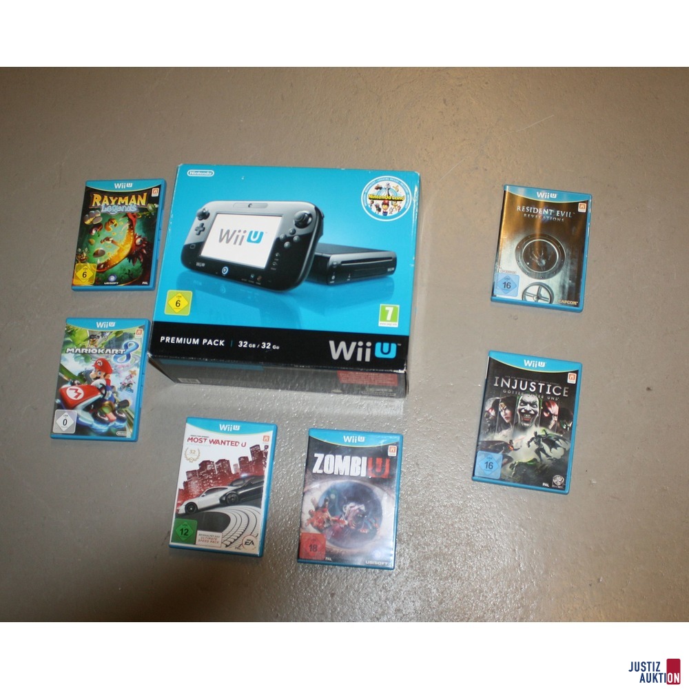 WiiU mit 6 Spielen