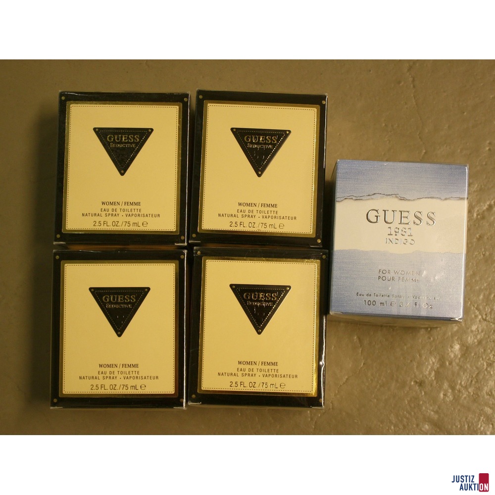 Guess Düfte - Übersicht Auktionsumfang